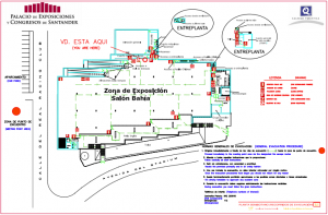 Esquema de evacuación Salón Sahía