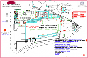 Schéma d’évacuation du Salon El Sardinero